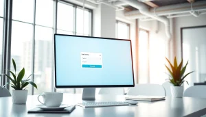 Processus de vérification des e-mails rationalisé représenté dans un cadre de bureau moderne